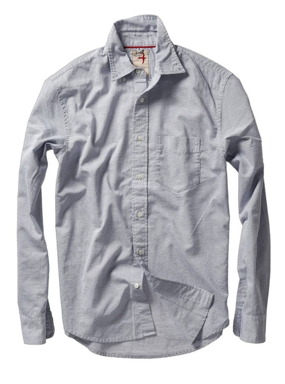 NEW RELWEN men's nautical neats button-down shirt in whte/ blue dobby